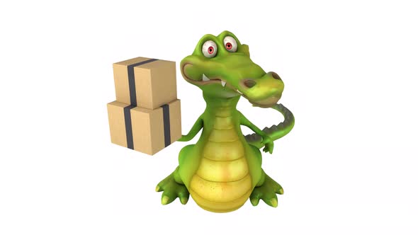 Fun crocodile - 3D animation alt