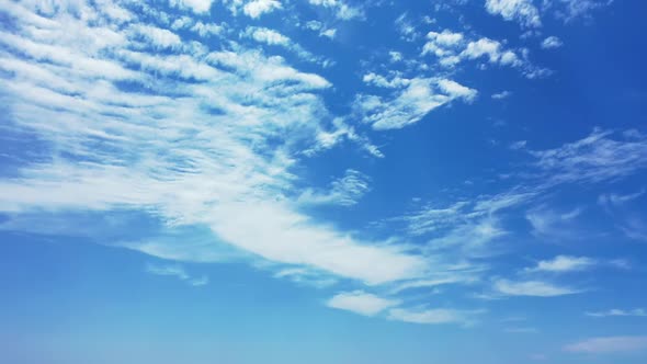 Aerial top view scenery of luxury lagoon beach wildlife by clear water with white sandy background o alt