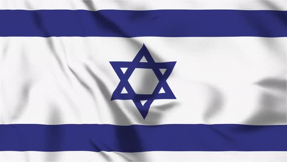 4K Israel Flag - Loopable