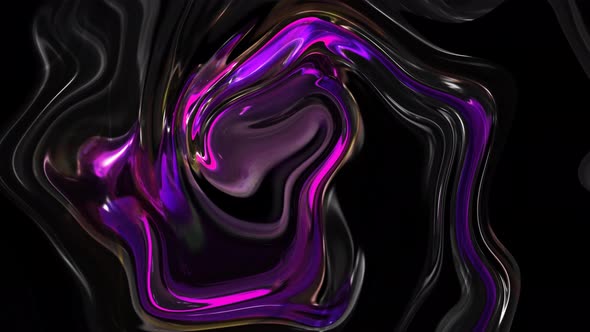 Abstract Background Oily Glossy Material Twisted Liquid Animation alt
