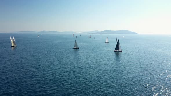 Sailboats And Istanbul Islands