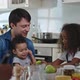 Happy family at breakfast - VideoHive Item for Sale
