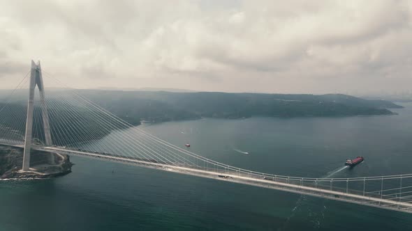 Yavuz Sultan Selim Bridge aerial shot alt