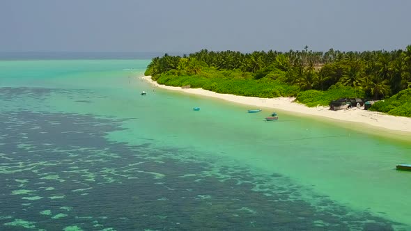 Aerial drone nature of coast beach break by blue sea with sand background alt