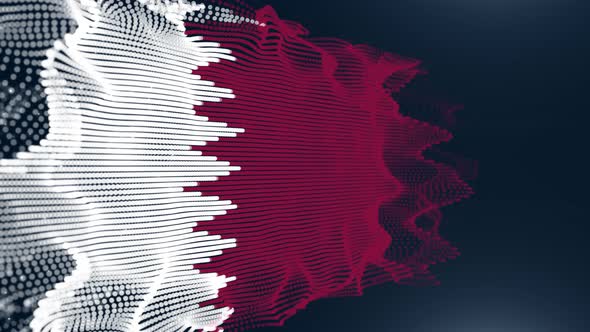 Qatar Particle Flag