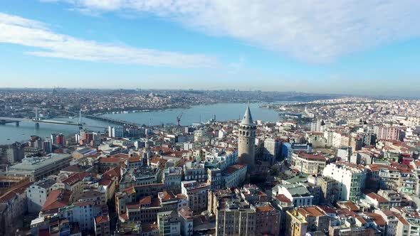 Aerial View of Galata Tower Istanbul alt