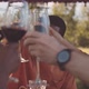 Black Man Clinking Wine Glasses with Friends at Outdoor Dinner - VideoHive Item for Sale