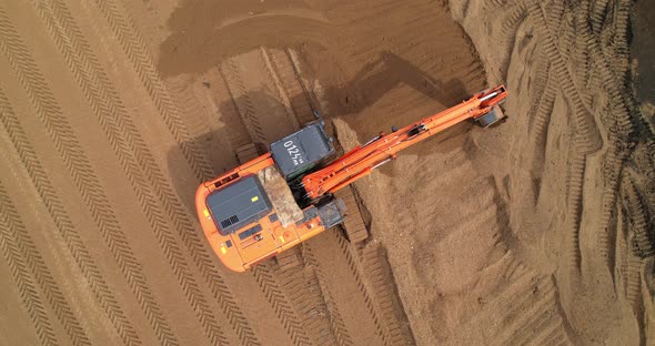 Excavator Aerial View