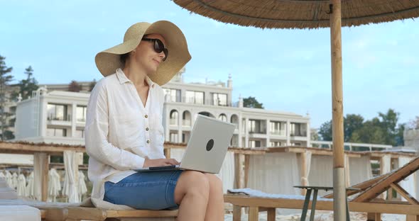 Remote Work on Sea Shore alt