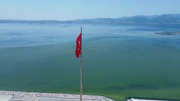 Turkish Flag and Coast