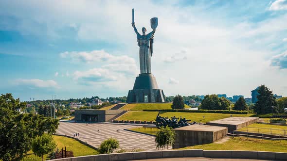 Time Lapse View of the Famous Motherland Monument alt