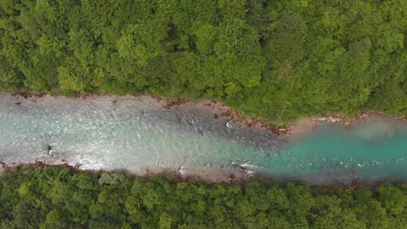 Downstream Over a River