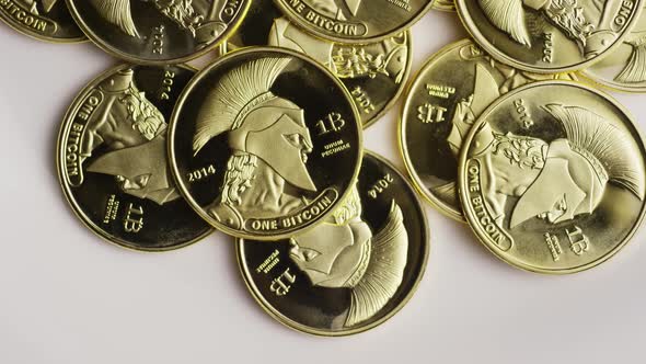 Rotating shot of Titan Bitcoins  alt