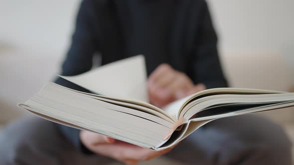 Turning Pages of Book alt