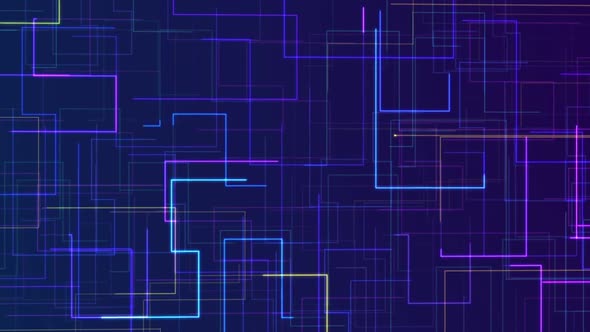 The Art Of Neon Folding Lines alt