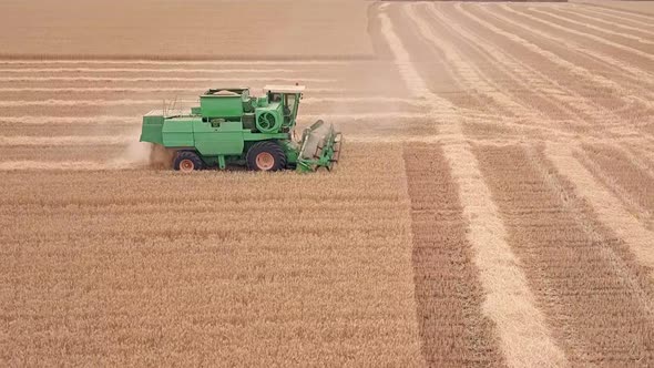 Combine Moves on a Wheat Field