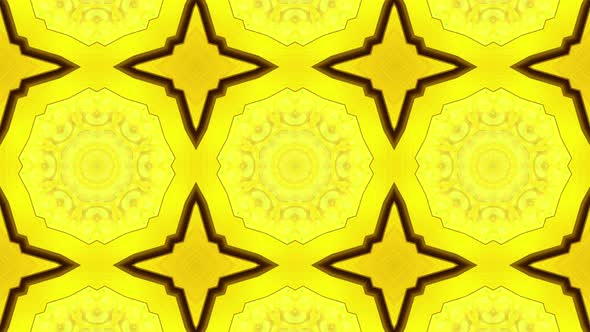 Abstract gold colored kaleidoscope alt