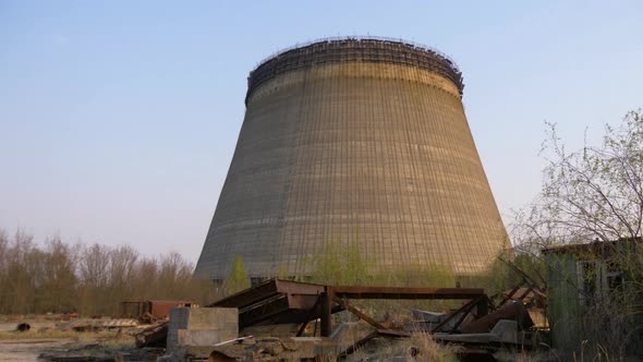 Cooling Tower of Chernobyl Nuclear Power Station alt