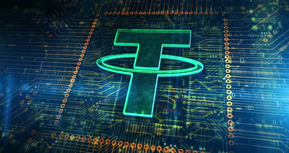 Tether symbol digital cryptocurrency alt