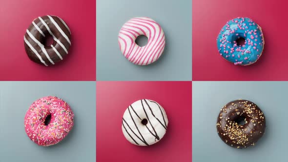 Various Colorful Donuts alt