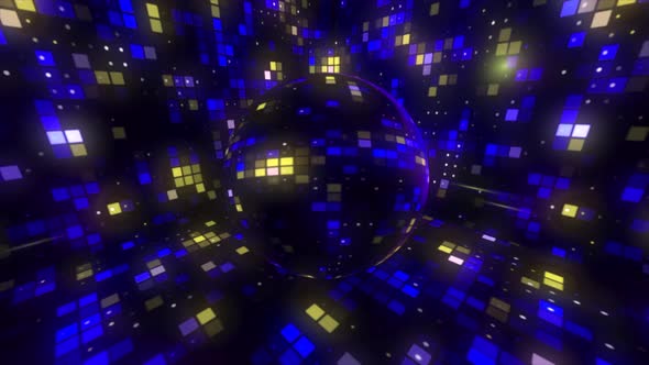 Mosaic pattern with abstract disco lights at the night club alt