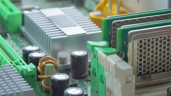 Printed Circuit Board with Many Electrical Components