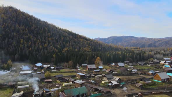 Settlement in the Forest Private Houses Beauty of Nature Solitude alt