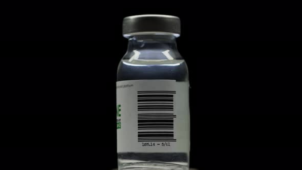 One Flask of Vaccine for Coronavirus COVID19 Cure Are Slowly Spinning in Research Lab alt