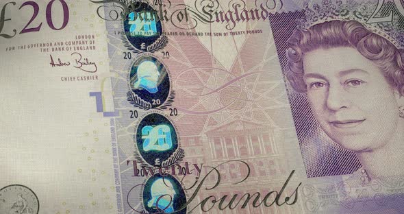 Twenty Pounds. 3d Looped Animation. alt