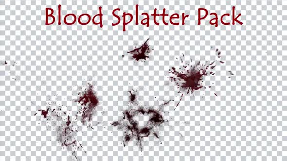 Blood Splatter Pack 4K