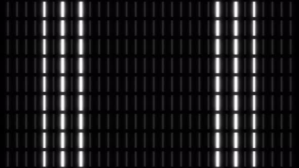 Sequenced Vertical Light Tube VU Meter Wall Loop