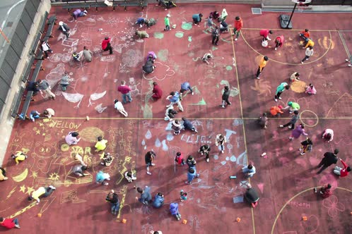 School kids doodling Time Lapse 4K alt