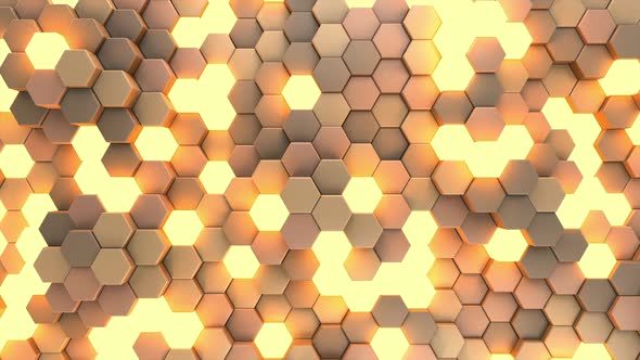 Hexagon Glowing Background 04 alt