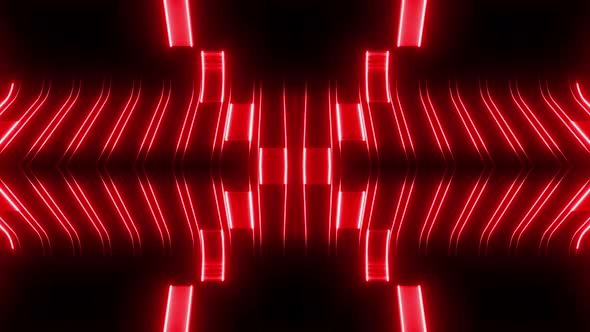 4k Red Neon Strips Pattern 6