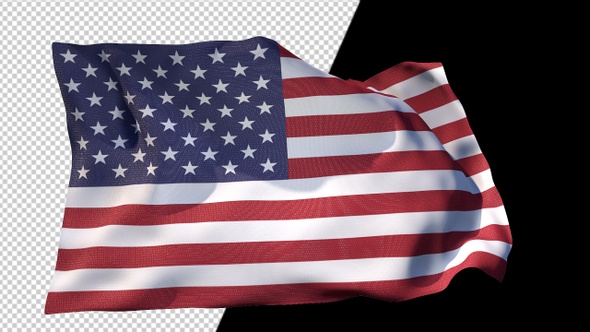 USA Flag Alpha