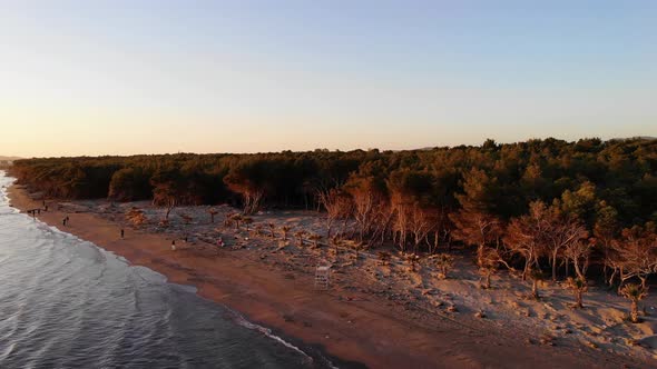 Dark Sea Sunset Background alt