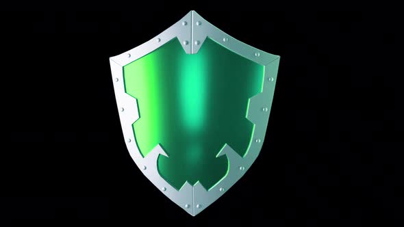 Cyber Shield Alpha Channel Green