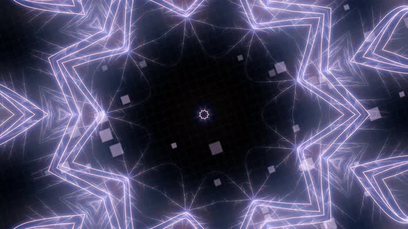 4K animated kaleidoscopic background
