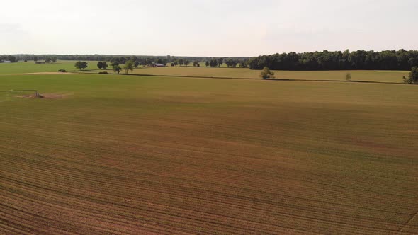 Aerial View Of Countryside.Farm Fields.