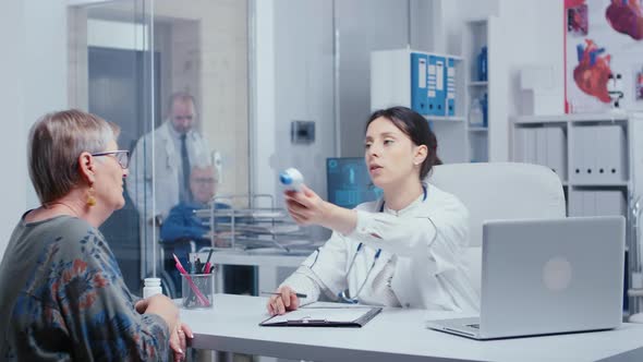 Temperature Check in Doctor Office alt