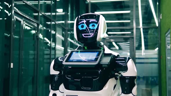 Robot Showing Its Emotions on Its Face alt