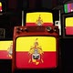 Flag of Hildesheim, Germany, on Retro TVs. - VideoHive Item for Sale