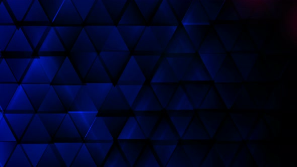 Dark Blue Technology Glossy Triangles