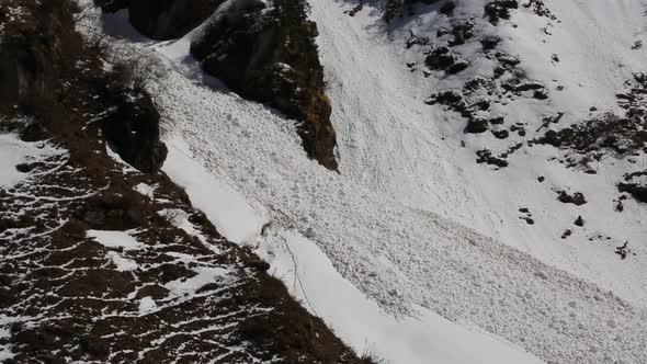 Himalayan Snow Avalanche The Dangerous Face of Nature