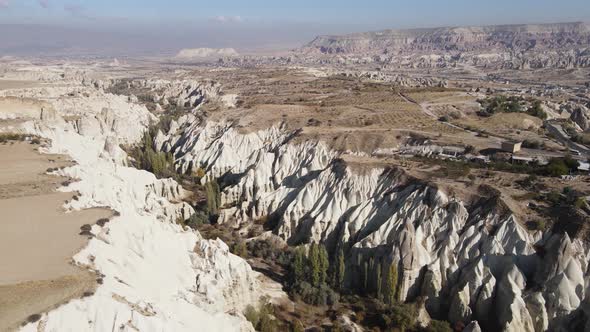 Cappadocia Landscape Aerial View. Turkey. Goreme National Park alt