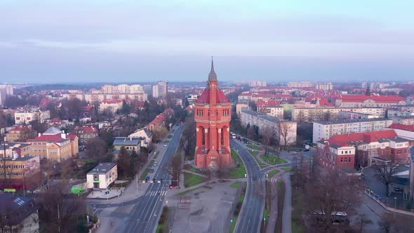Famous Water Tower in Wroclaw, Poland