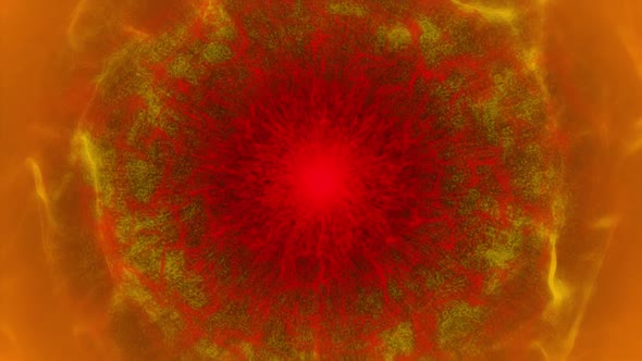 Energy Eye - Warm Orange-Red