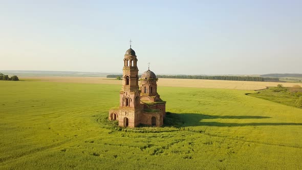 Abandoned Church In Countryside