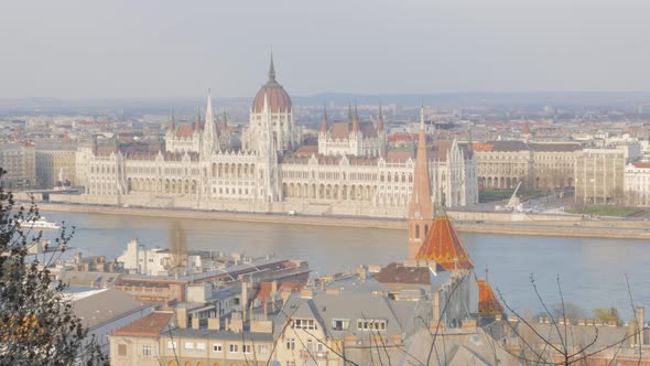 Budapest capital of Hungary and parliament building by the day 4K 3840X2160 UHD video - Hungarian na alt