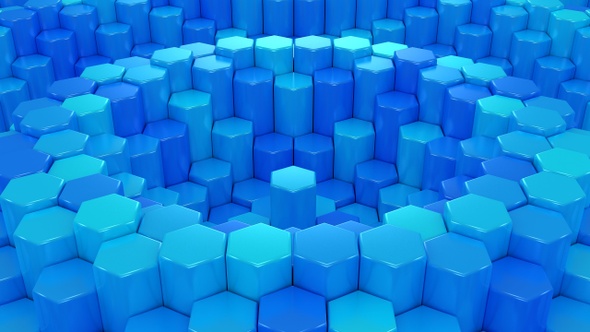 Hexagons Form A Wave alt
